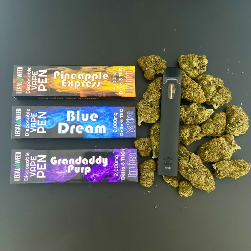 D8 THC Live Resin Disposable Vape 2000mg from Life Leaf South